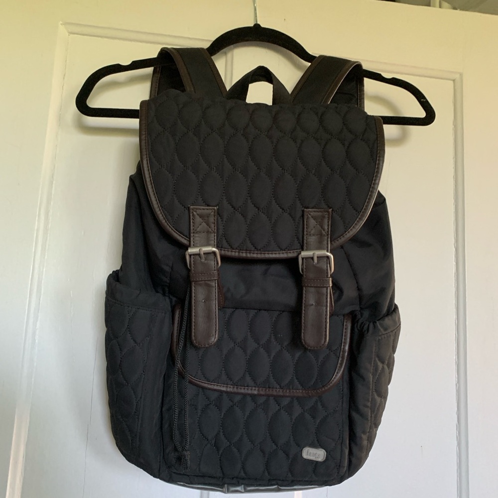 Lug Black Quilted Backpack